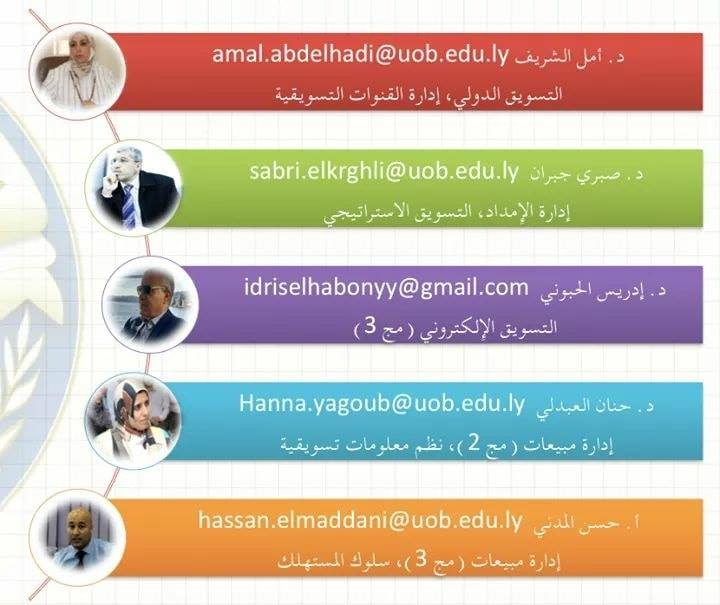 قسم التسويق سيتبني أسلوب التعليم الإلكتروني