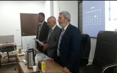 مناقشة رسالة ماجستير في تخصص التمويل والمصارف بجامعة بنغازي