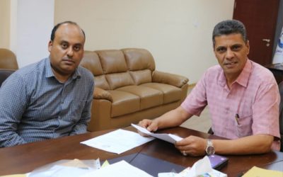 اجتماع عميد كلية الاقتصاد مع وكيل الجامعة للدراسات العليا
