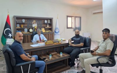 اجتماع تنسيقي بين كلية الاقتصاد و الحرس الجامعي بجامعة بنغازي لتعزيز أمن واستقرار العملية التعليمية